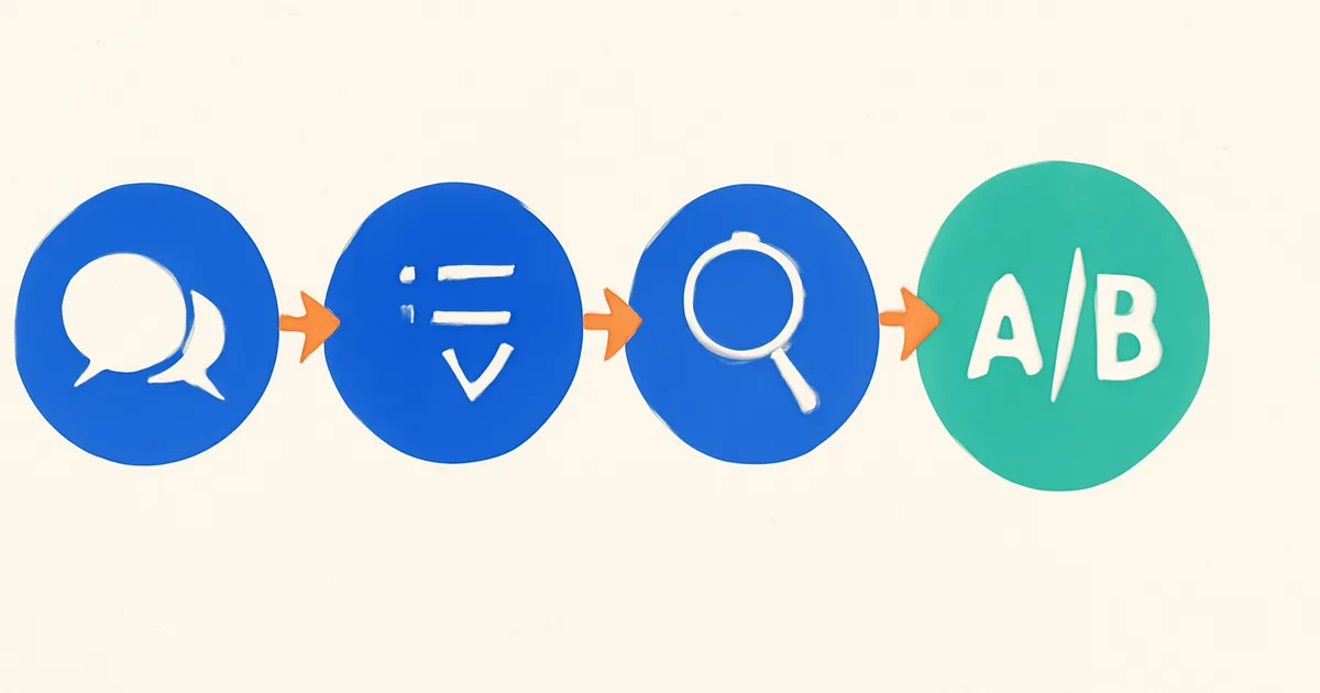User research avant A/B test : le workflow qui divise par 2 le taux d'échec